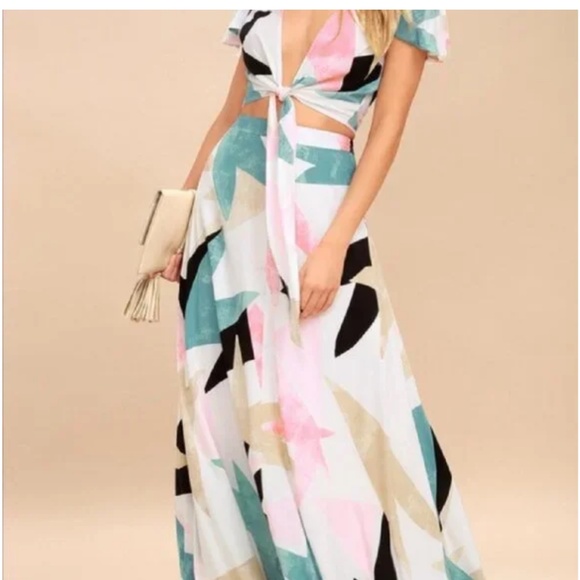 Lulus Daydreaming 2-piece Maxi Dress Set size S/XS - Picture 1 of 15